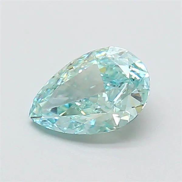 1.02ct Pear Lab Grown Diamond (Colour Fancy Vivid Blue Green, Clarity VVS1, IGI Certified)