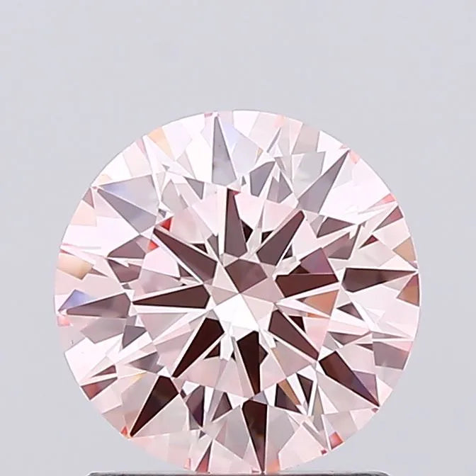 1.08ct Round Lab Grown Diamond (Colour Fancy Intense Pink, Clarity VVS1, Cut ID, IGI Certified)