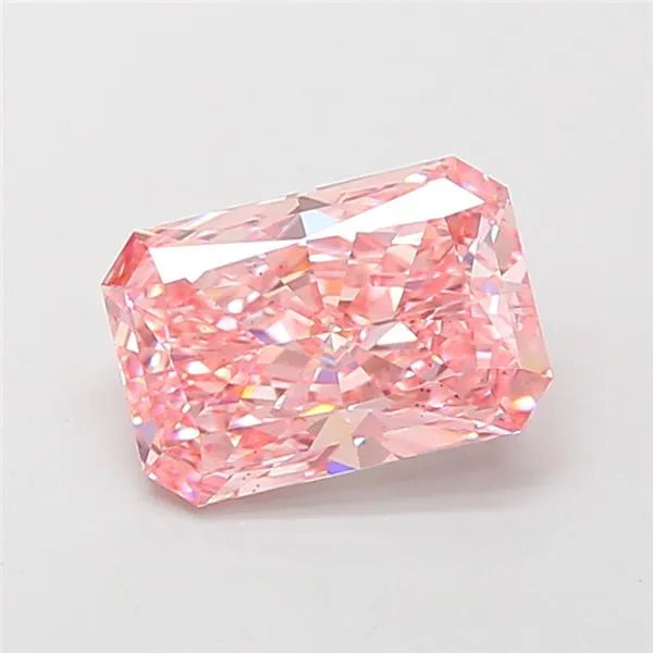 2.54ct Radiant Lab Grown Diamond (Colour Fancy Vivid Pink, Clarity VS2, IGI Certified)