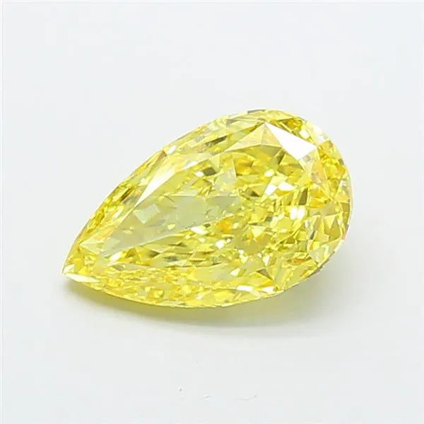 3.01ct Pear Lab Grown Diamond (Colour Fancy Intense Yellow, Clarity VS2, IGI Certified)