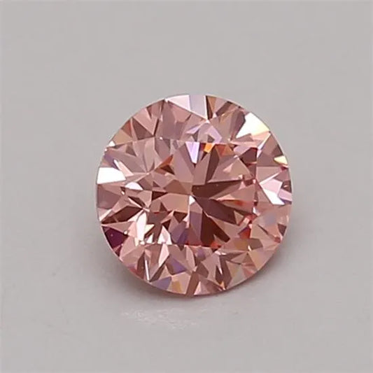0.43ct Round Lab Grown Diamond (Colour Fancy Intense Pink, Clarity VVS2, Cut ID, IGI Certified)