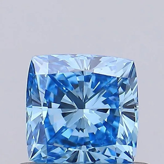 0.50ct Cushion modified Lab Grown Diamond (Colour Fancy Vivid Blue, Clarity VS1, IGI Certified)