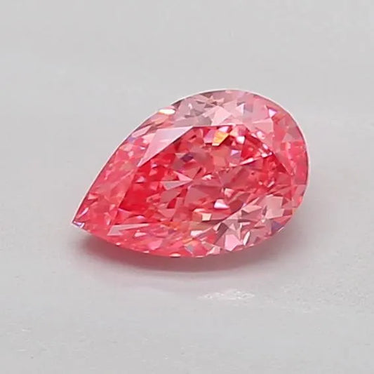 0.60ct Pear Lab Grown Diamond (Colour Fancy Vivid Red, Clarity VS1, IGI Certified)