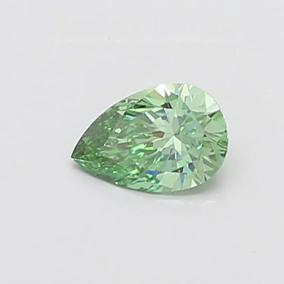 0.63ct Pear Lab Grown Diamond (Colour Fancy Vivid Green, Clarity VS1, IGI Certified)