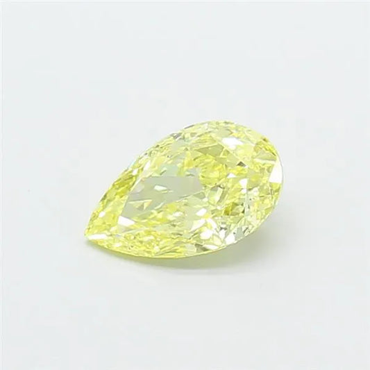 0.71ct Pear Lab Grown Diamond (Colour Fancy Intense Yellow, Clarity VVS2, IGI Certified)
