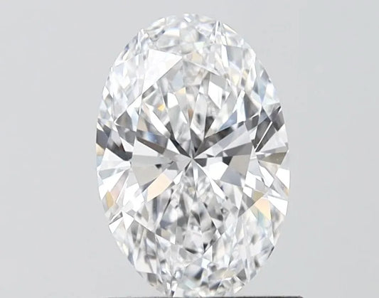 1.00ct Oval Lab Grown Diamond (Colour D, Clarity VVS2, IGI Certified)