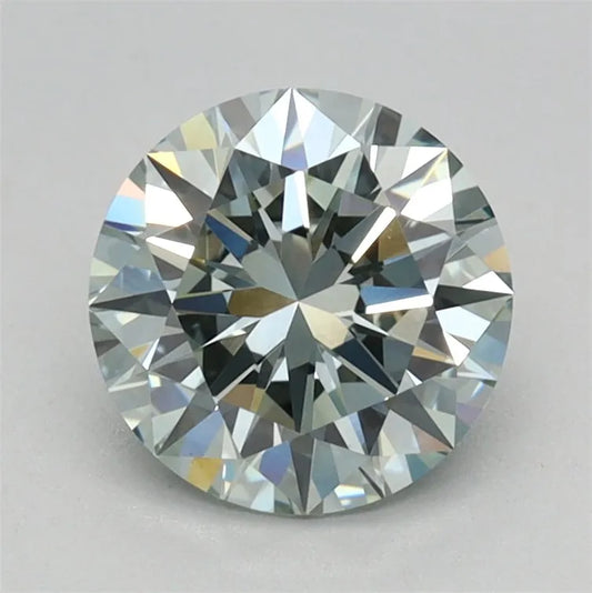 1.00ct Round Lab Grown Diamond (Colour Fancy Intense Green, Clarity VVS2, Cut ID, IGI Certified)