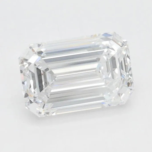 1.01ct Emerald Lab Grown Diamond (Colour D, Clarity IF, IGI Certified)