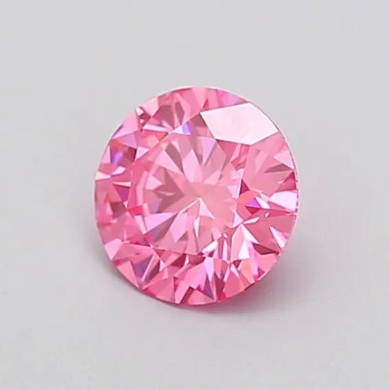 1.05ct Round Lab Grown Diamond (Colour Fancy Vivid Pink, Clarity VVS1, Cut ID, IGI Certified)