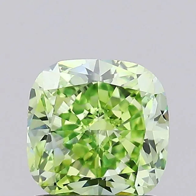 1.06ct Cushion modified Lab Grown Diamond (Colour Fancy Intense Green, Clarity VS2, IGI Certified)