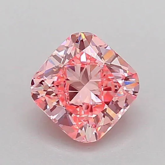 1.08ct Cushion modified Lab Grown Diamond (Colour Fancy Vivid Pink, Clarity VVS2, IGI Certified)