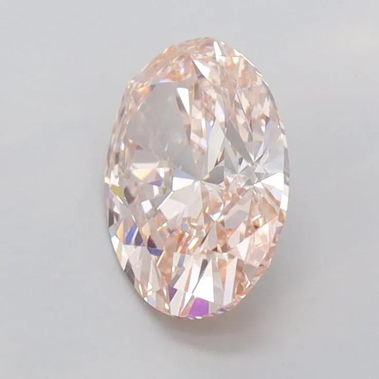 1.09ct Oval Lab Grown Diamond (Colour Fancy Intense Pink, Clarity VVS1, IGI Certified)