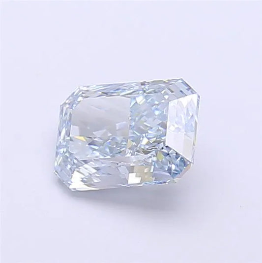 1.15ct Radiant Lab Grown Diamond (Colour Fancy Vivid Blue, Clarity VVS1, IGI Certified)