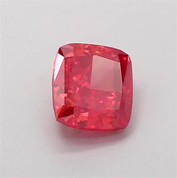 1.20ct Cushion modified Lab Grown Diamond (Colour Fancy Vivid Red, Clarity VS2, IGI Certified)