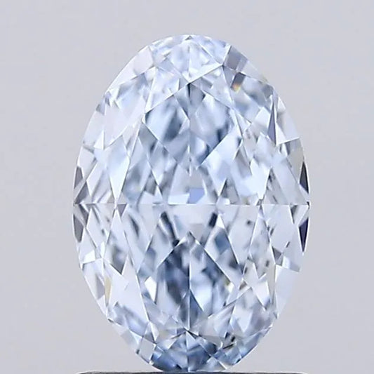 1.26ct Oval Lab Grown Diamond (Colour Fancy Blue, Clarity VVS1, IGI Certified)