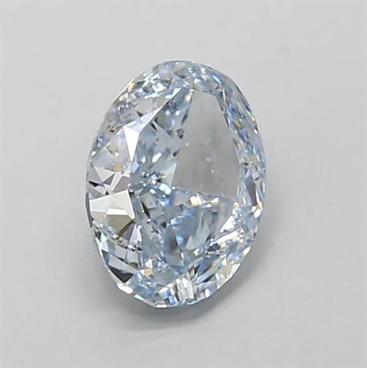 1.27ct Oval Lab Grown Diamond (Colour Fancy Intense Blue, Clarity VVS1, IGI Certified)