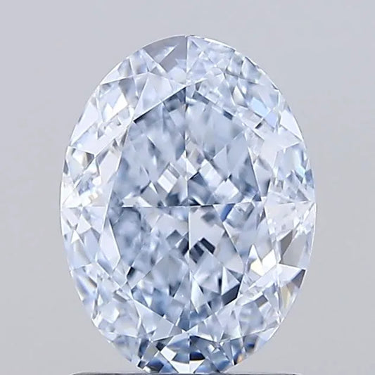1.50ct Oval Lab Grown Diamond (Colour Fancy Light Blue, Clarity VVS2, IGI Certified)