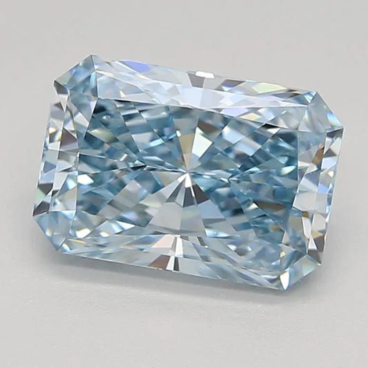 1.50ct Radiant Lab Grown Diamond (Colour Fancy Intense Blue, Clarity VVS1, IGI Certified)