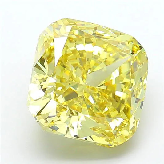 10.01ct Cushion modified Lab Grown Diamond (Colour Fancy Intense Yellow, Clarity VS2, IGI Certified)