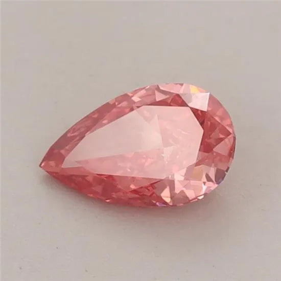 0.55ct Pear Lab Grown Diamond (Colour Fancy Vivid Red, Clarity VS1, IGI Certified)