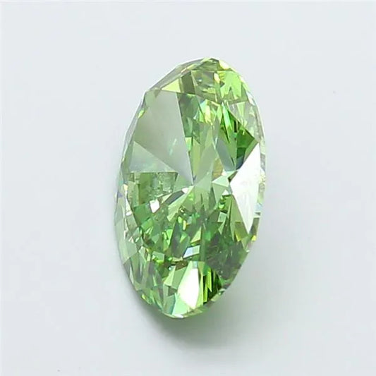 2.00ct Oval Lab Grown Diamond (Colour Fancy Vivid Green, Clarity VS2, IGI Certified)