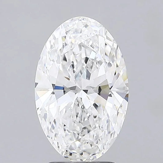 2.01ct Oval Lab Grown Diamond (Colour D, Clarity VVS2, IGI Certified)