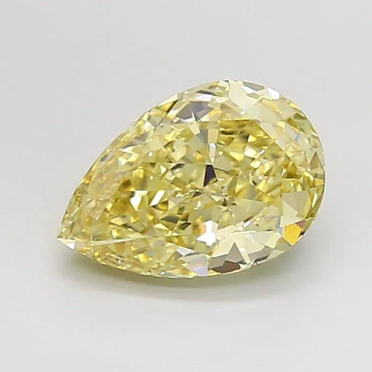 2.09ct Pear Lab Grown Diamond (Colour Fancy Intense Yellow, Clarity VVS2, IGI Certified)