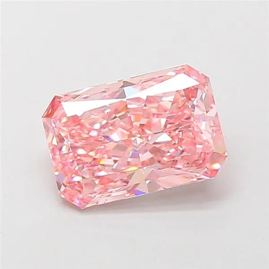 2.54ct Radiant Lab Grown Diamond (Colour Fancy Vivid Pink, Clarity VS2, IGI Certified)