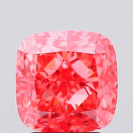 2.90ct Cushion modified Lab Grown Diamond (Colour Fancy Vivid Pink, Clarity VS1, IGI Certified)