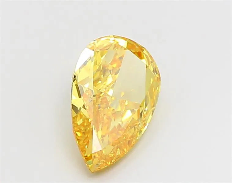 2.90ct Pear Lab Grown Diamond (Colour Fancy Vivid Yellow, Clarity VS1, IGI Certified)