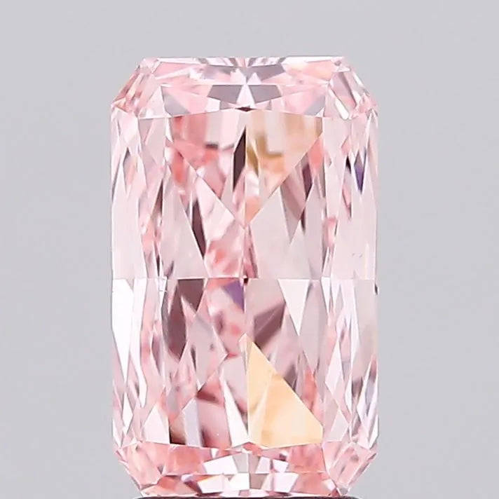 3.00ct Radiant Lab Grown Diamond (Colour Fancy Vivid Pink, Clarity VS1, IGI Certified)