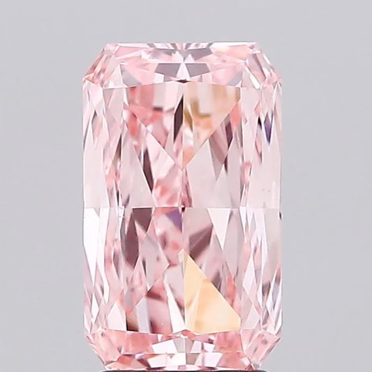 3.00ct Radiant Lab Grown Diamond (Colour Fancy Vivid Pink, Clarity VS1, IGI Certified)