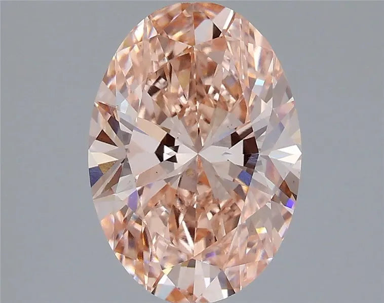 3.01ct Oval Lab Grown Diamond (Colour Fancy Intense Pink, Clarity VS1, IGI Certified)