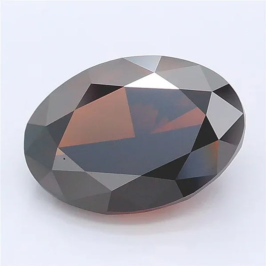 3.10ct Oval Lab Grown Diamond (Colour Fancy Deep Brown, Clarity VS1, IGI Certified)