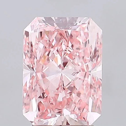 3.50ct Radiant Lab Grown Diamond (Colour Fancy Vivid Pink, Clarity VS1, IGI Certified)
