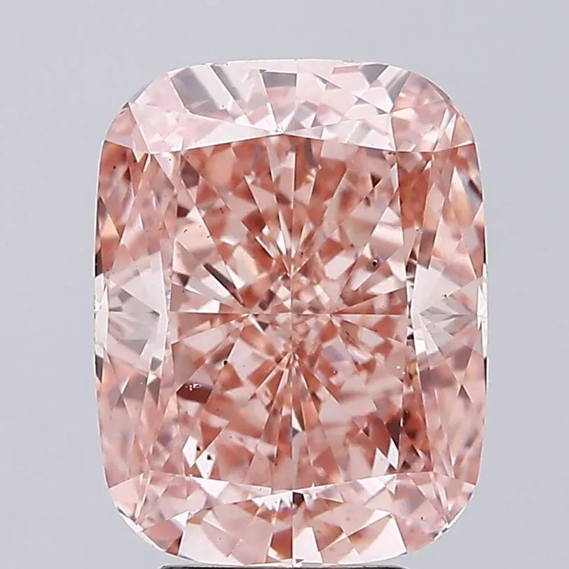 5.01ct Cushion brilliant Lab Grown Diamond (Colour Fancy Vivid Pink, Clarity VS2, IGI Certified)