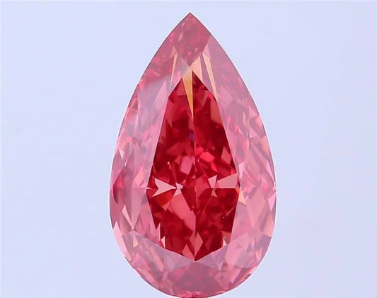 5.02ct Pear Lab Grown Diamond (Colour Fancy Vivid Pink, Clarity VS1, IGI Certified)