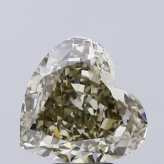 5.03ct Heart Lab Grown Diamond (Colour Fancy Light Brownish Gray, Clarity VS1, IGI Certified)