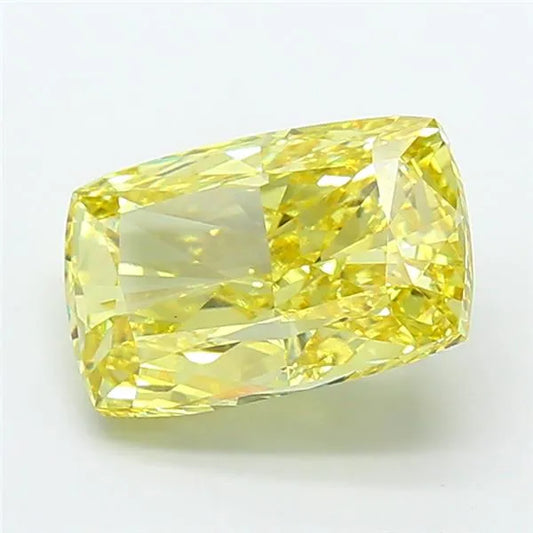 7.02ct Cushion modified Lab Grown Diamond (Colour Fancy Intense Yellow, Clarity VS1, IGI Certified)